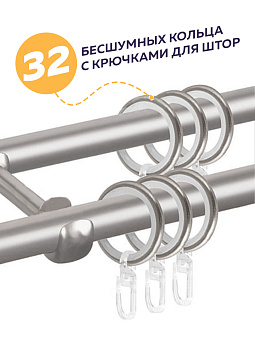 металлический настенный карниз для штор
