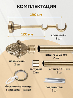 металлический настенный карниз для штор