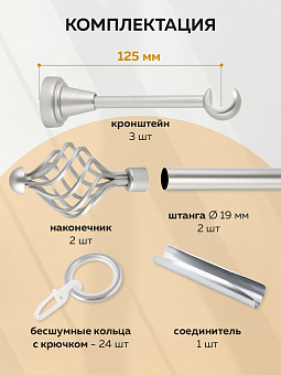 металлический настенный карниз для штор