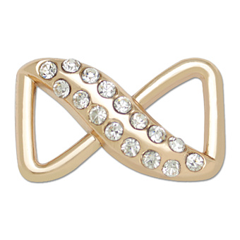 пряжка застежка металлическая со стразами