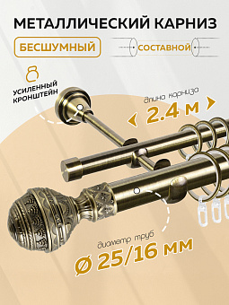 металлический настенный карниз для штор