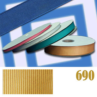 однотонная репсовая лента