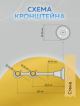 металлический настенный карниз для штор