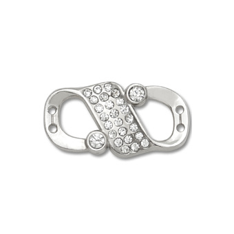 пряжка застежка металлическая со стразами