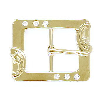 пряжка застежка металлическая со стразами