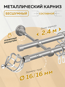 металлический настенный карниз для штор