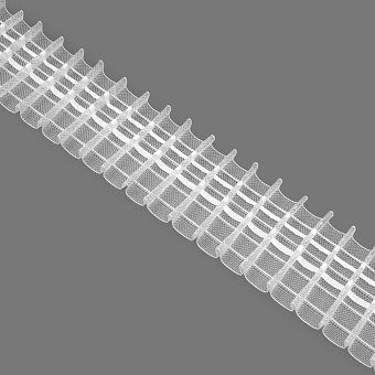 шторная лента с фиксированной карандашной сборкой