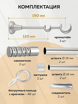 металлический настенный карниз для штор