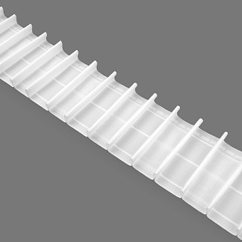 шторная лента с фиксированной карандашной сборкой