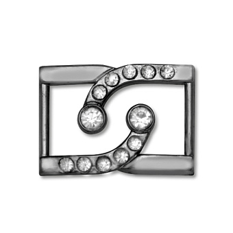 пряжка застежка металлическая со стразами