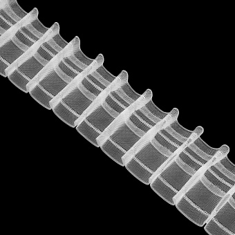 шторная лента с фиксированной карандашной сборкой