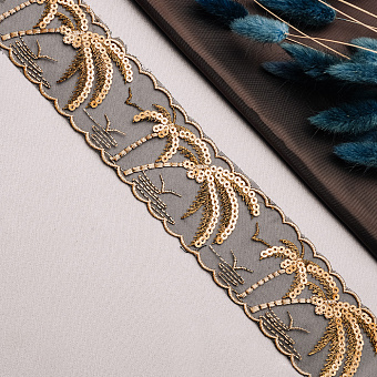 декоративная тесьма с пайетками