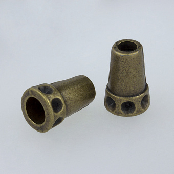 наконечник концевик металлический для шнура