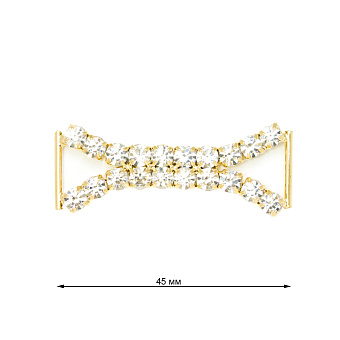 пряжка застежка металлическая со стразами