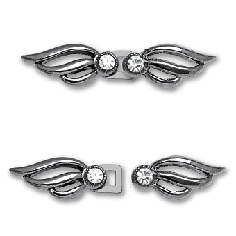 металлическая застежка со стразами