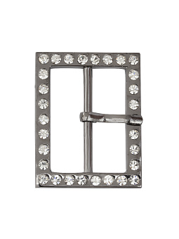 пряжка застежка металлическая со стразами