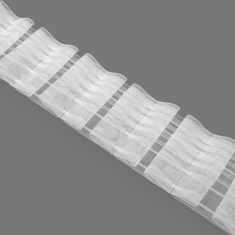 шторная лента бантовая сборка