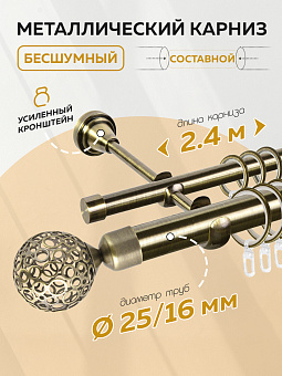 металлический настенный карниз для штор