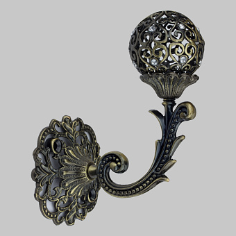 настенные металлические держатели для штор и подхватов