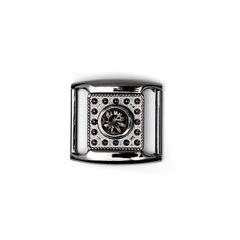 пряжка застежка металлическая со стразами