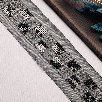 декоративная тесьма с пайетками