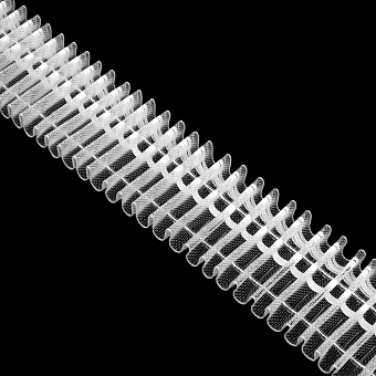 шторная лента с фиксированной карандашной сборкой