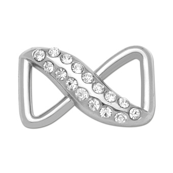 пряжка застежка металлическая со стразами