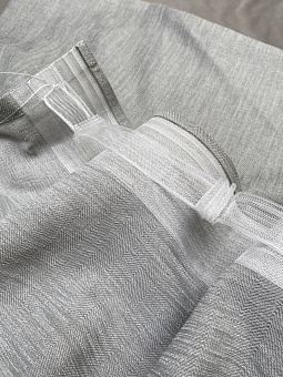 шторная лента с эффектом люверсов