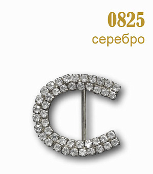 пряжка застежка металлическая со стразами