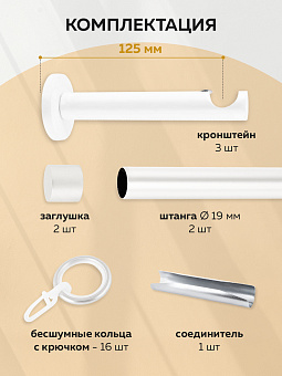 металлический настенный карниз для штор