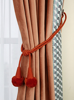 шторные подхваты с подвесками