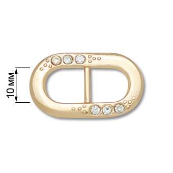 пряжка застежка металлическая со стразами