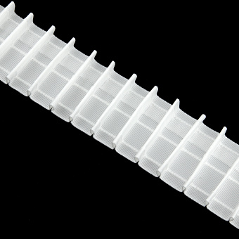 шторная лента с фиксированной карандашной сборкой