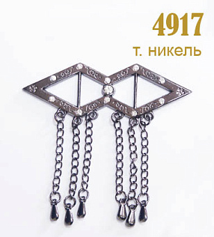 пряжка застежка металлическая со стразами