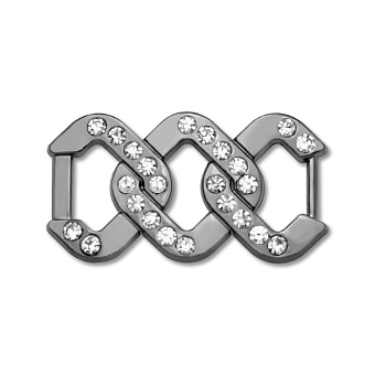 пряжка застежка металлическая со стразами