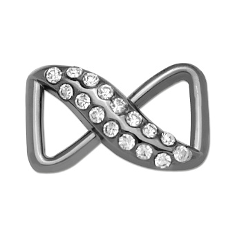 пряжка застежка металлическая со стразами