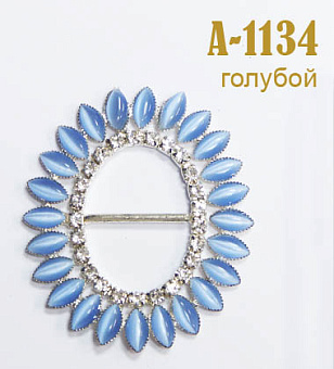 пряжка застежка металлическая со стразами