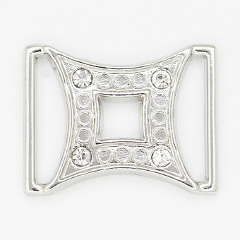 пряжка застежка металлическая со стразами