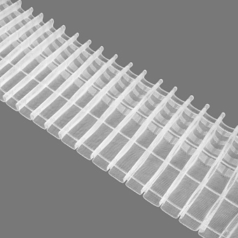 шторная лента с фиксированной карандашной сборкой