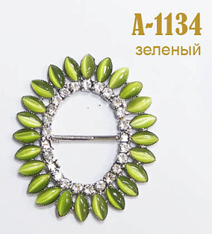 пряжка застежка металлическая со стразами