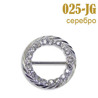 пряжка застежка металлическая со стразами