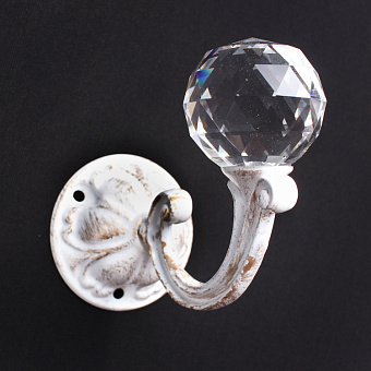 настенные держатели для штор и подхватов со стеклянными вставками