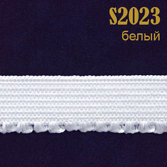 Резинка кружево 2023S белый (132 м)