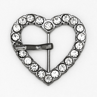 пряжка застежка металлическая со стразами