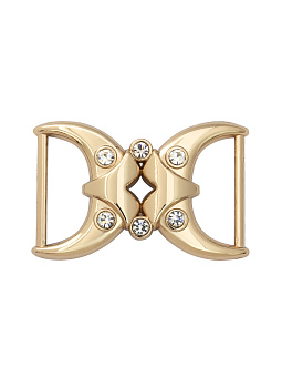 пряжка застежка металлическая со стразами