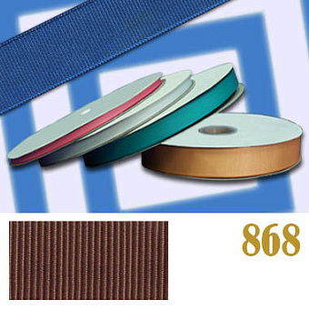 однотонная репсовая лента