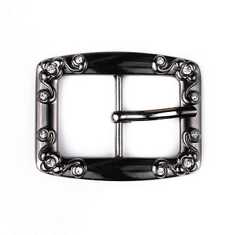 пряжка застежка металлическая со стразами