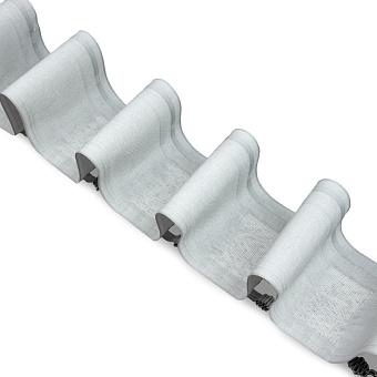 шторная лента с эффектом люверсов