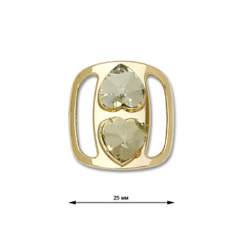 пряжка застежка металлическая со стразами