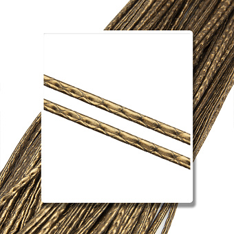 декоративный шнур из кожзама прошитый